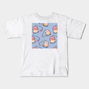 Cheese cake flavor tea bag patterns Kids T-Shirt